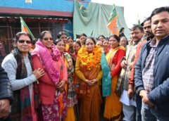 लालढांग-चिल्लरखाल मार्ग के पुनर्निर्माण की अनुमति मिलने के बाद स्पीकर ऋतु खण्डूड़ी भूषण का हुआ भव्य स्वागत