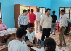 सामाजिक सेवा सुरक्षा समिति के शिविर में लोगों ने कराई स्वास्थ्य जांच